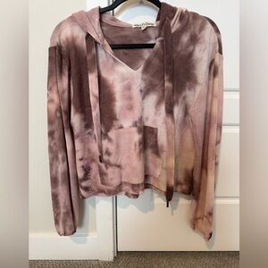 Tie dye lightweight hoodie sweater